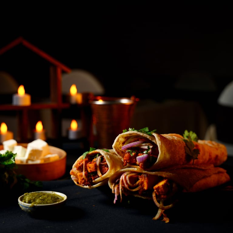 Delicious Paneer Kathi Roll