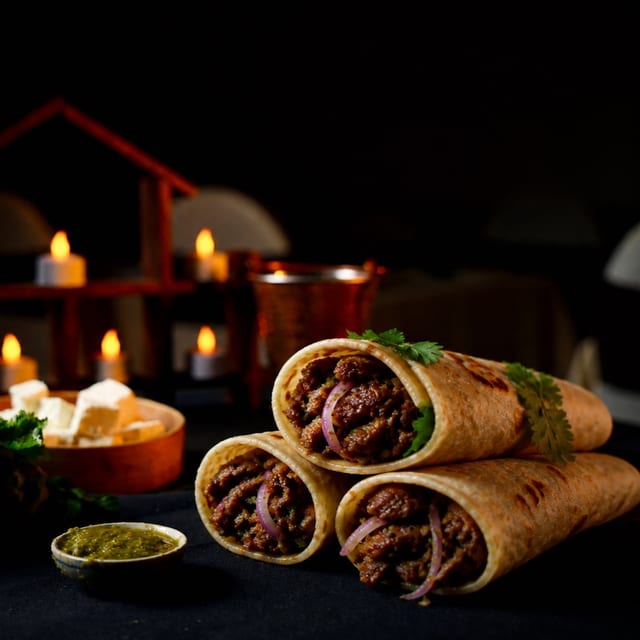 Tandoori Lamb Kathi Roll.
