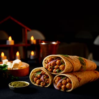 (Vegan) Chana Kathi Roll