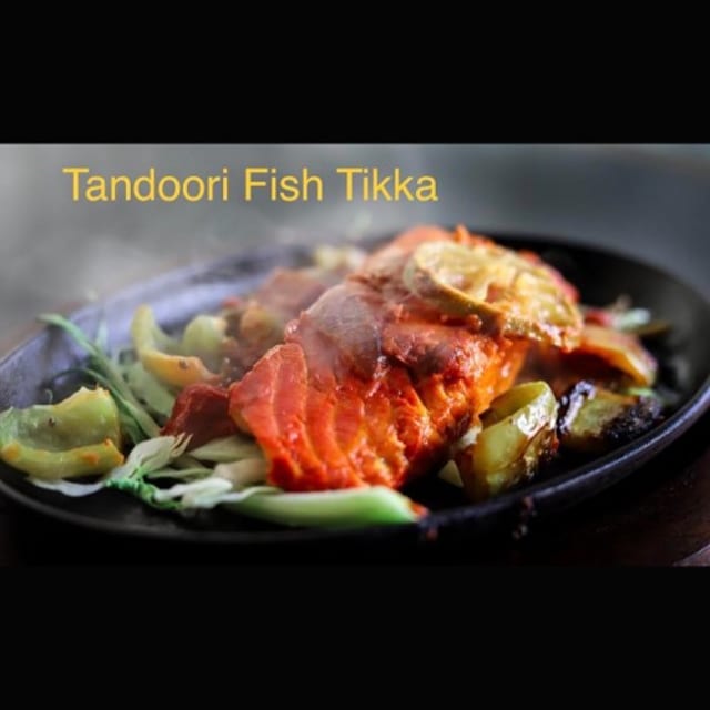 Tandoori Salmon Fish Tikka.