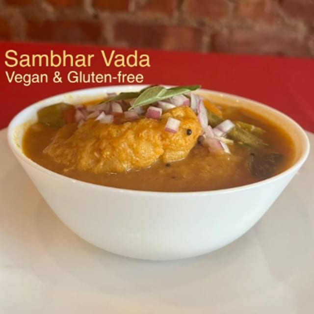 (Vegan & GF) Sambhar Vada.